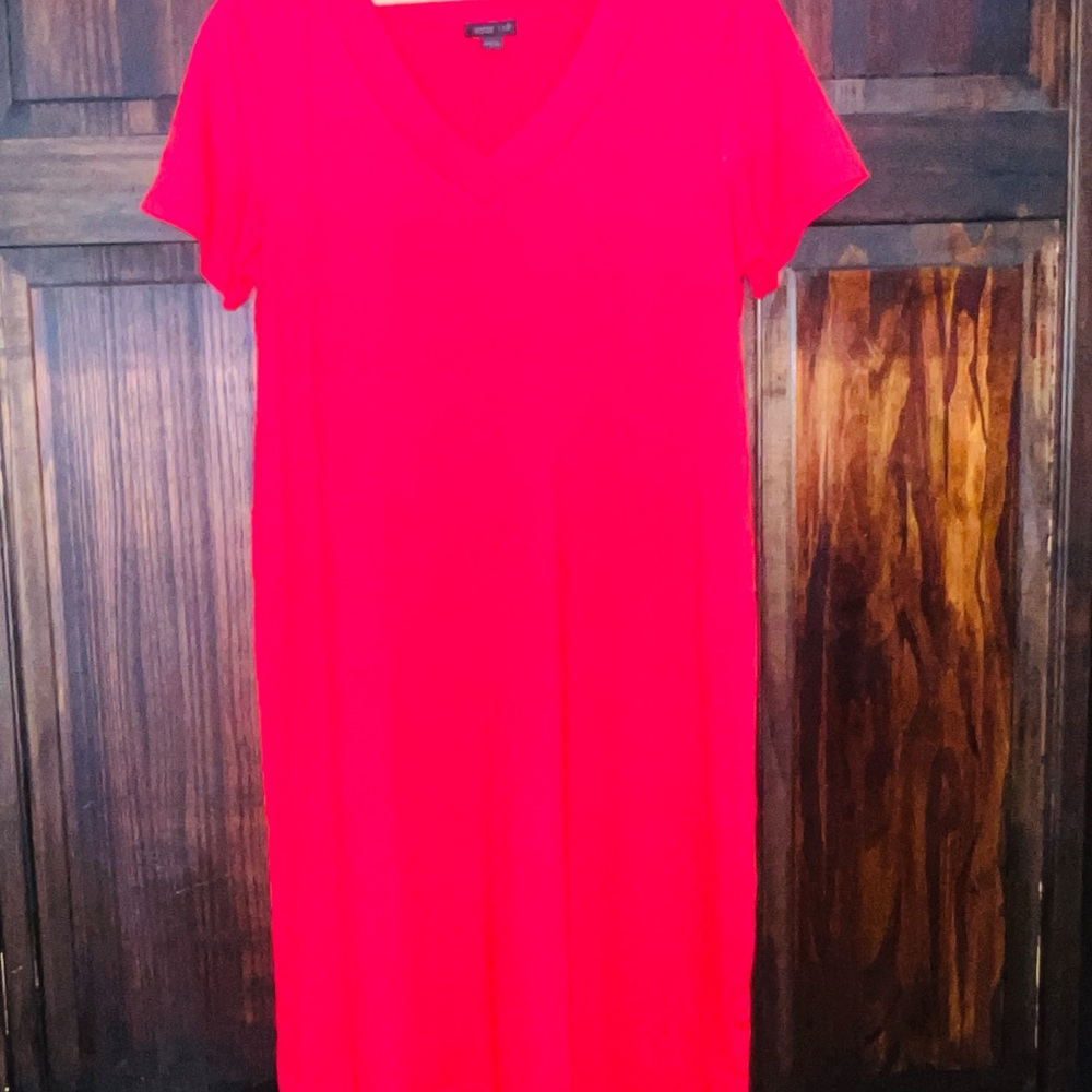 J. Jill Red V-Neck‎ Dress